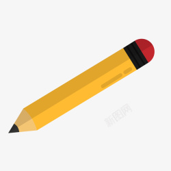 黄色铅笔矢量图素材