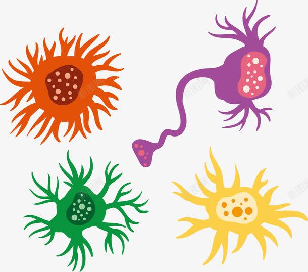 简约彩色医学细胞png免抠素材_88icon https://88icon.com 医学细胞 彩色 生物 研究 细胞