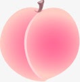 粉色朦胧创意水蜜桃素材
