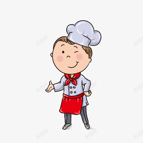 卡通厨师png免抠素材_88icon https://88icon.com PNG图 PNG图下载 创意卡通 卡通 卡通人物 卡通插图 厨师 插图