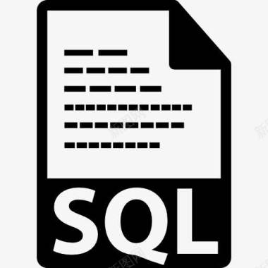 尴尬符号SQL文件格式符号图标图标