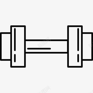 健身房展板体育馆dumdbell图标图标