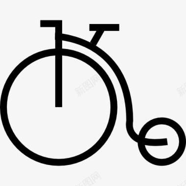 大小轮自行车Velocipede图标图标