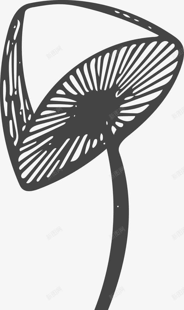 蘑菇png免抠素材_88icon https://88icon.com 简笔画 铅笔画 黑白画