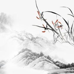 中国水墨画素材