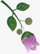 手绘紫色玫瑰装饰花朵png免抠素材_88icon https://88icon.com 玫瑰 紫色 花朵 装饰