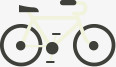 卡通自行车图标图标