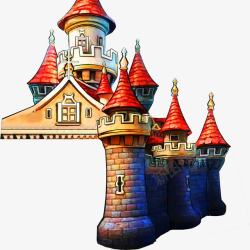 卡通城堡素材