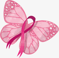 宫颈癌爱心蝴蝶宫颈癌标志高清图片
