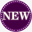 紫色NEW图标淘宝促销标签素材