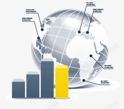 矢量数据分析世界数据分析图标图标