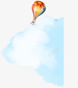 热气球和云素材