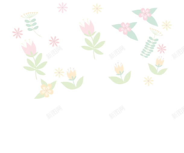 清新花朵卡通海报jpg设计背景_88icon https://88icon.com 卡通 海报 清新 花朵
