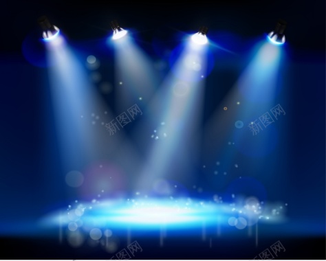舞台灯光矢量图背景