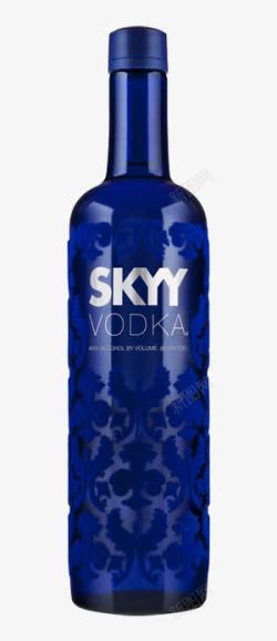 SKYYVodka深蓝伏特加酒素材