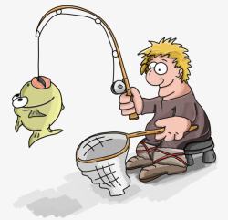 渔网钓鱼素材