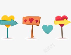 手绘指示牌素材