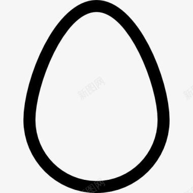 外形鸡蛋外形图标图标