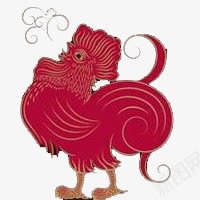 剪纸鸡图案png免抠素材_88icon https://88icon.com 剪纸 图案 红色 鸡