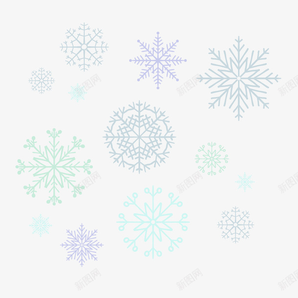 手绘雪花png免抠素材_88icon https://88icon.com 可爱 小清新 手绘 花纹 雪 雪花