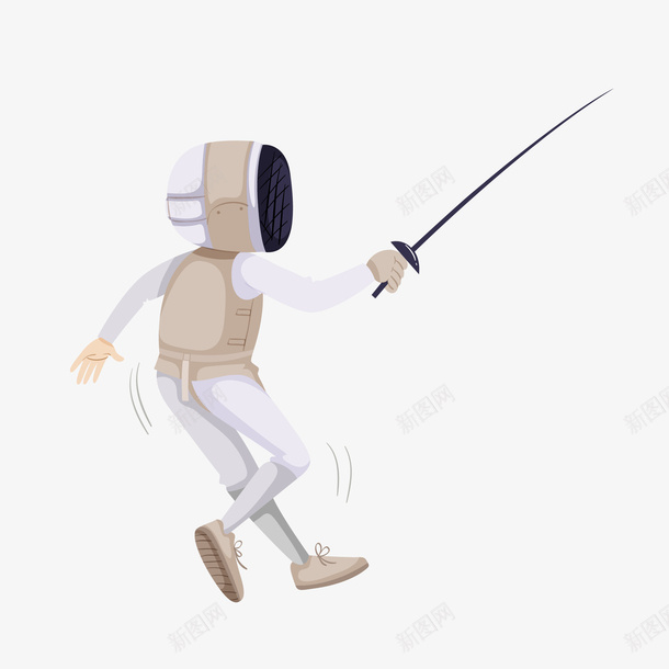 手绘击剑运动矢量图eps免抠素材_88icon https://88icon.com png免抠图 保护套 击剑 创意 卡通 手拿剑 手绘 时尚 矢量图 舞剑 运动