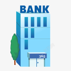 城市银行城市银行建筑物矢量图高清图片