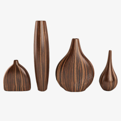四个欧式杯具手工木雕素材