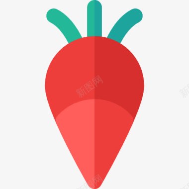 蔬菜鸡肉萝卜图标图标