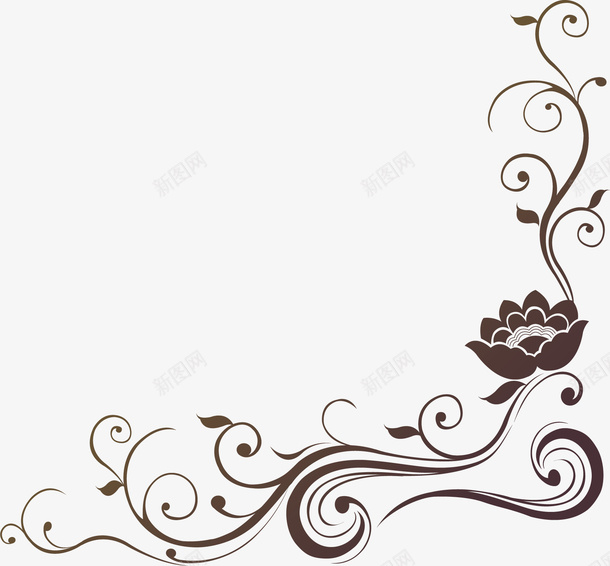 潮流手绘花朵矢量图ai免抠素材_88icon https://88icon.com 唯美 时尚 矢量图
