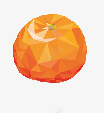 多边形橙子png免抠素材_88icon https://88icon.com 多边形 手绘 橙子 水果 绘画 食物
