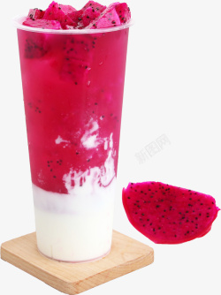 火龙果图片素材火龙果酸奶奶茶高清图片