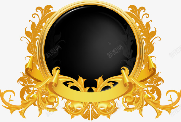 金色精美欧式花纹边框矢量图ai免抠素材_88icon https://88icon.com 欧式 精美 花纹 边框 金色 矢量图