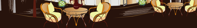 咖啡厅建筑咖啡菜单海报背景矢量图ai_88icon https://88icon.com 刀叉 咖啡 咖啡厅菜单 咖啡豆 封面海报 棕色 水汽 海报 菜单封面 西式菜单 餐具 矢量图