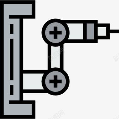 油漆机器工业机器人图标图标