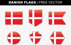 国家国徽会徽丹麦国旗素材