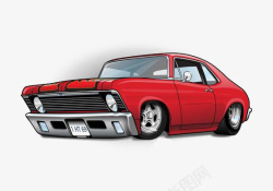 红色汽车素材