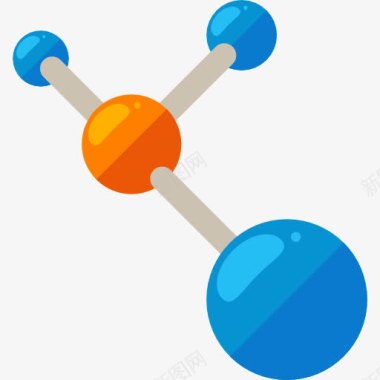 热带生物分子图标图标