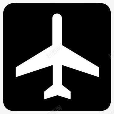 Airport空气机场计划运输AIGA符号标志图标图标