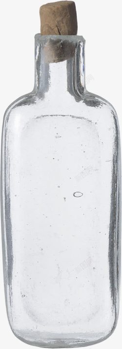 白色透明玻璃瓶瓶子瓶塞素材