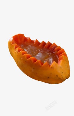 夏威夷木瓜炖雪蛤素材
