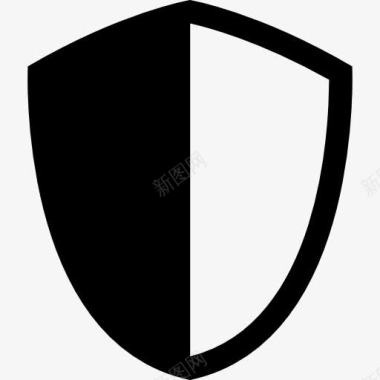 矢量防护盾计算机安全防护图标图标