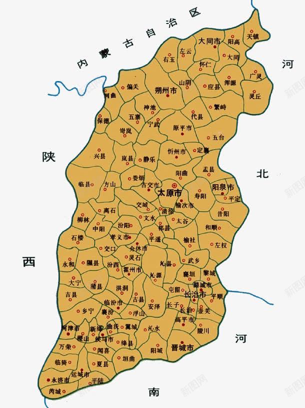 山西省地图png免抠素材_88icon https://88icon.com 地图 山西地图 山西省 山西省地图