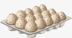 烤鹌鹑卡通手绘鹌鹑蛋矢量图高清图片