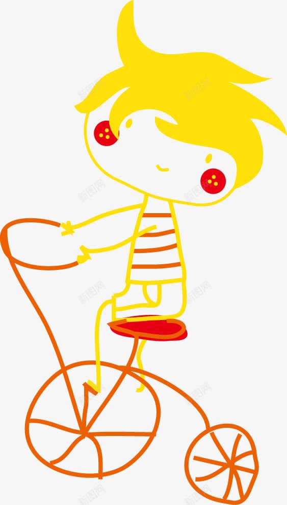 骑自行车的小孩png免抠素材_88icon https://88icon.com 卡通 小孩 矢量小孩 矢量素材 自行车矢量