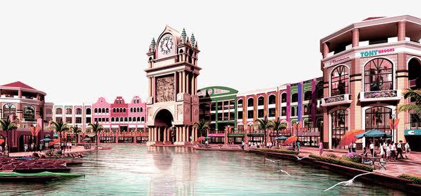 建筑png免抠素材_88icon https://88icon.com 建筑 景观 河 海 海景房