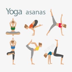 做瑜伽的人素材