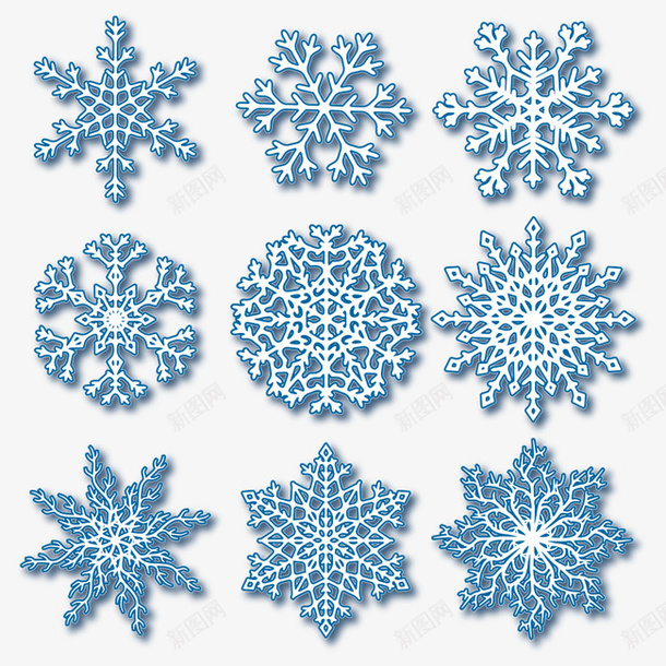 雪花矢量图ai免抠素材_88icon https://88icon.com 精美雪花 雪 雪花 雪花图案 矢量图