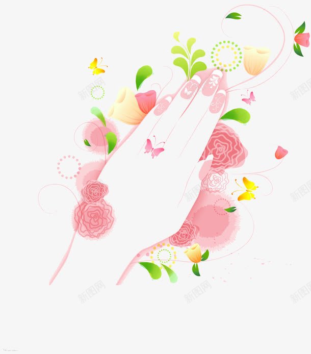 美丽手背png免抠素材_88icon https://88icon.com 手背 直接 粉色 美背