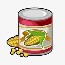 玉米罐头素材