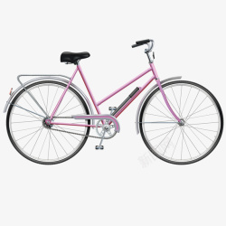 粉色精美自行车矢量图素材